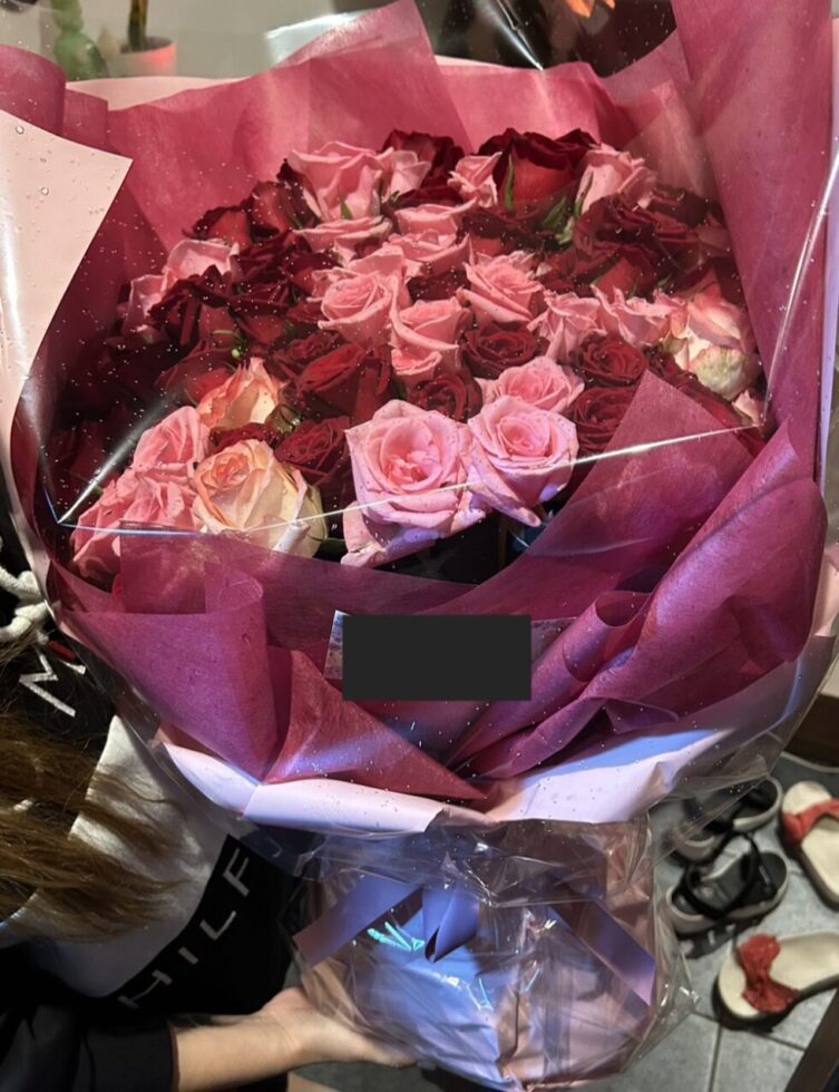 花束37(赤薔薇とピンク薔薇2)